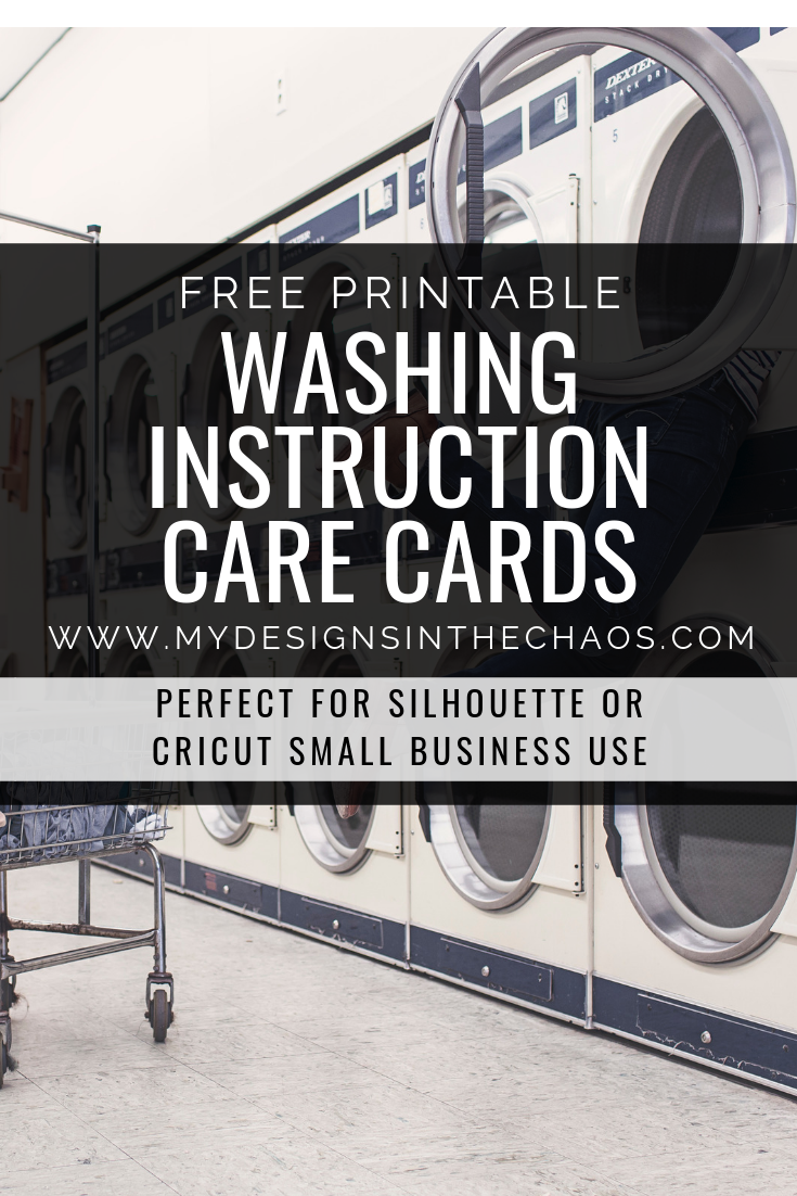 Download Printable Clothing Care Cards My Designs In The Chaos