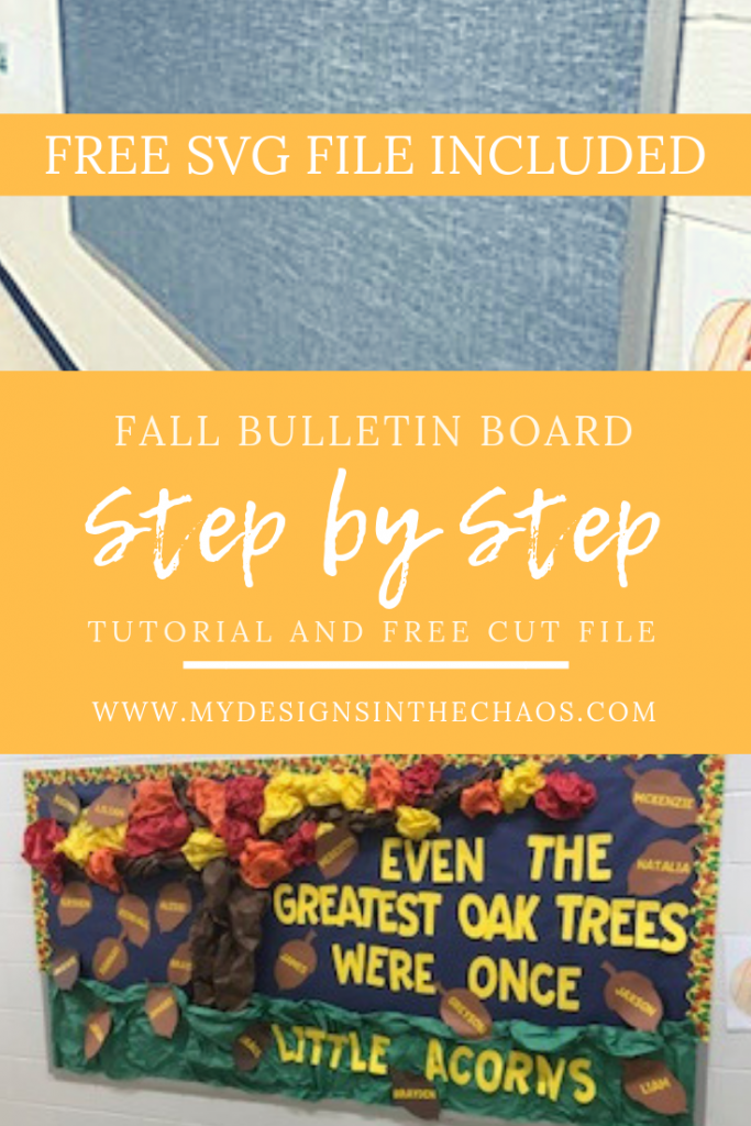 Fall Bulletin Board with free svg