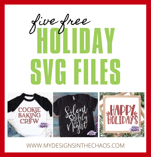 five free holiday svg files