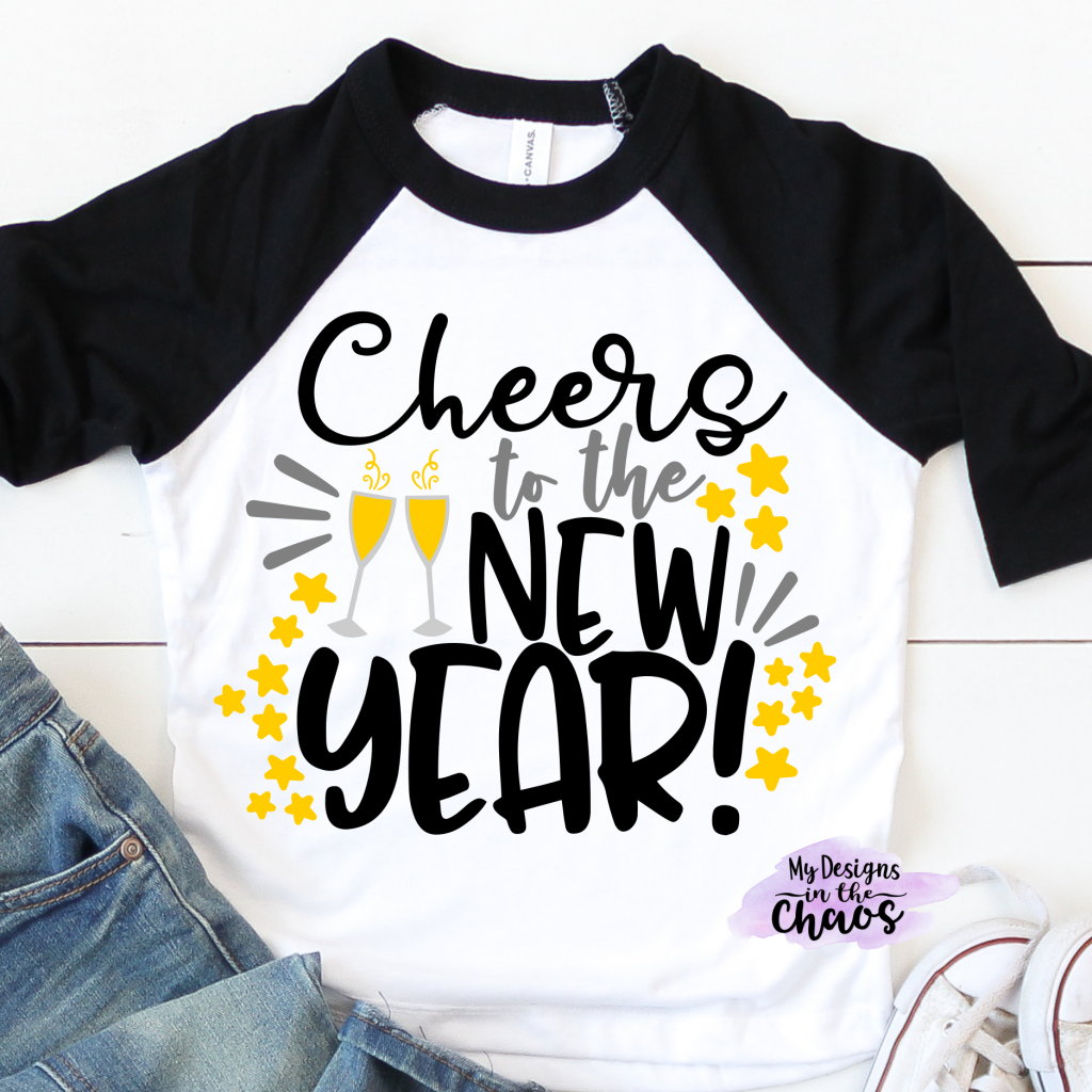 new years svg- cheers to the new year's