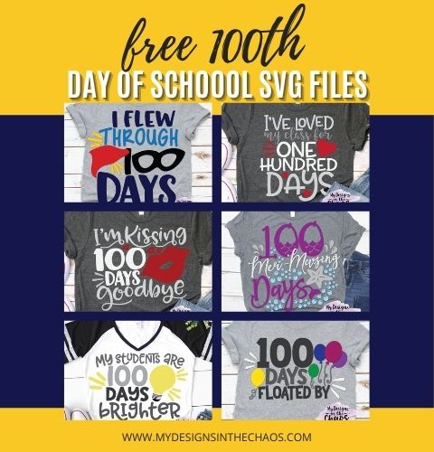 100th day of school svg files