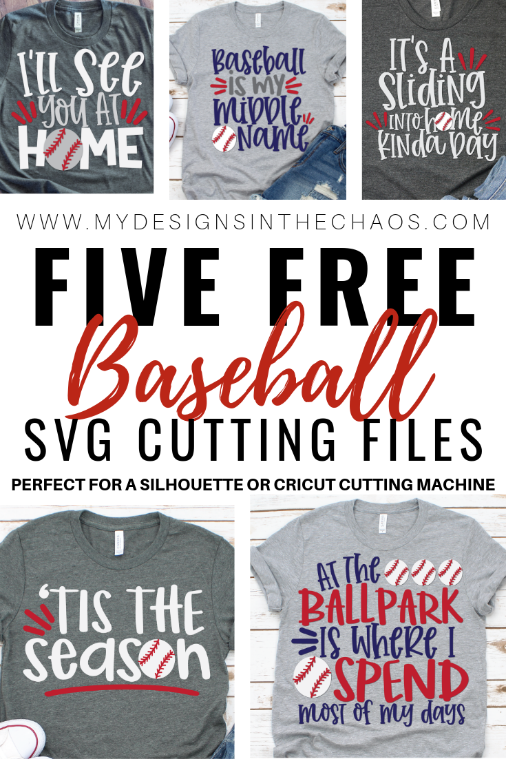 Free Baseball SVG Files for Silhouette or Cricut - My Designs In the Chaos
