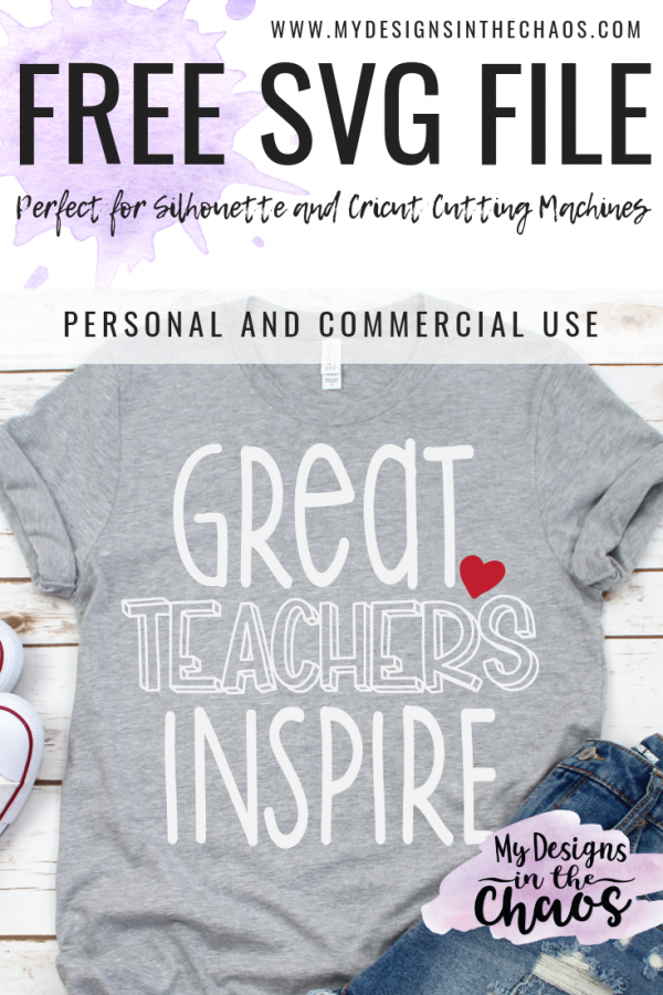 Free Teacher SVG Cutting Files - My Designs In the Chaos