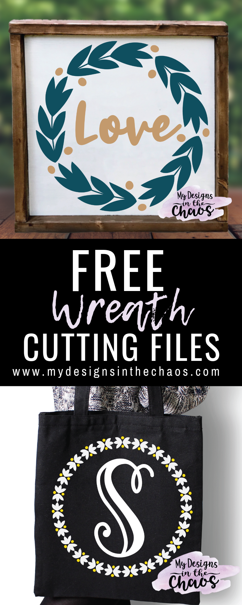 Download Free Wreath Frame Svg Files My Designs In The Chaos PSD Mockup Templates