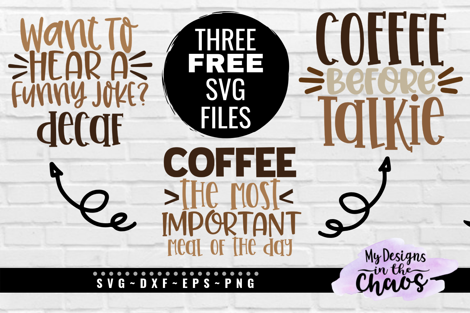 Download Free Coffee SVG Files - My Designs In the Chaos