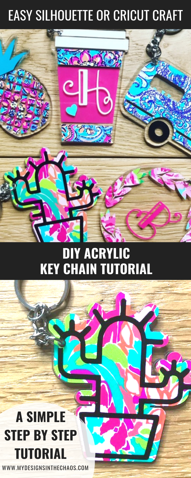 DIY acrylic key chain