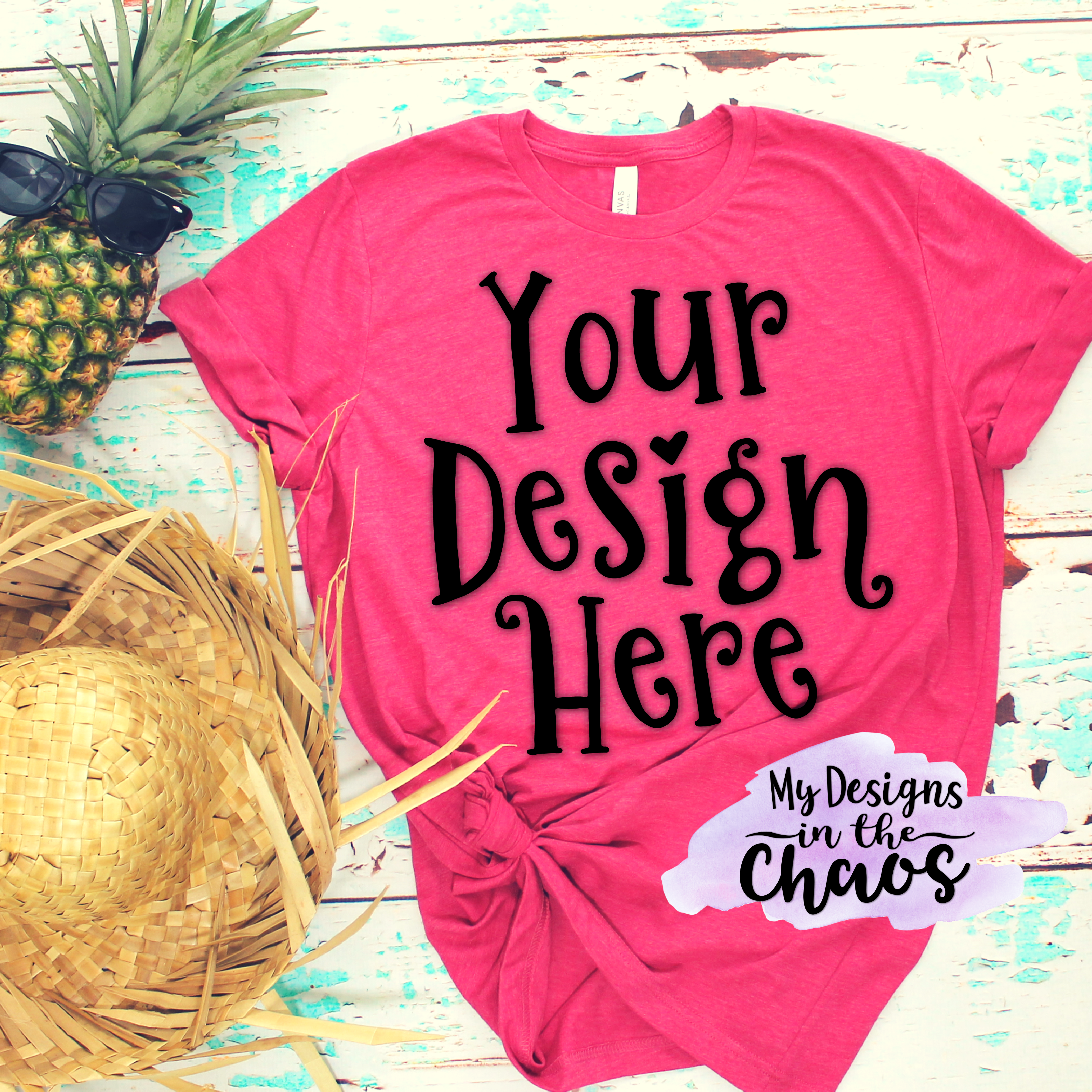 Download Pink T-Shirt Blank Mock Up - My Designs In the Chaos