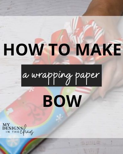 wrapping paper bow